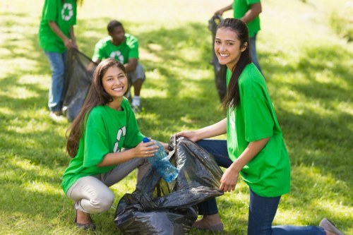 Modern waste management technology in use